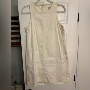 J. Crew Cream A-Line Mini Dress with Button Detail| Size 4